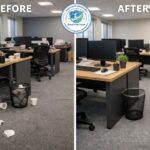 ภาพ Before After การทำความสะอาด ของพื้นที่ห้องสำนักงาน